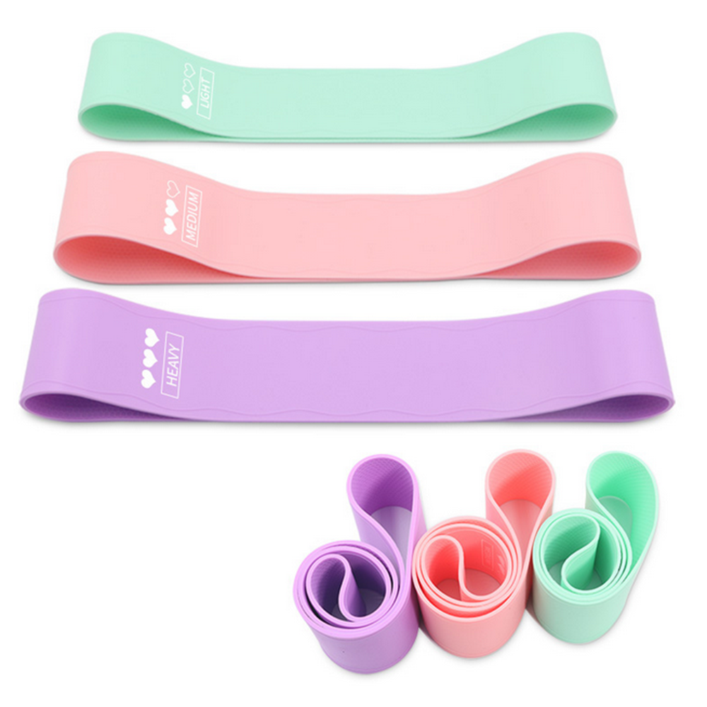 Set of 3 Resistance Loop Exercise Bands Carry Bag Australia