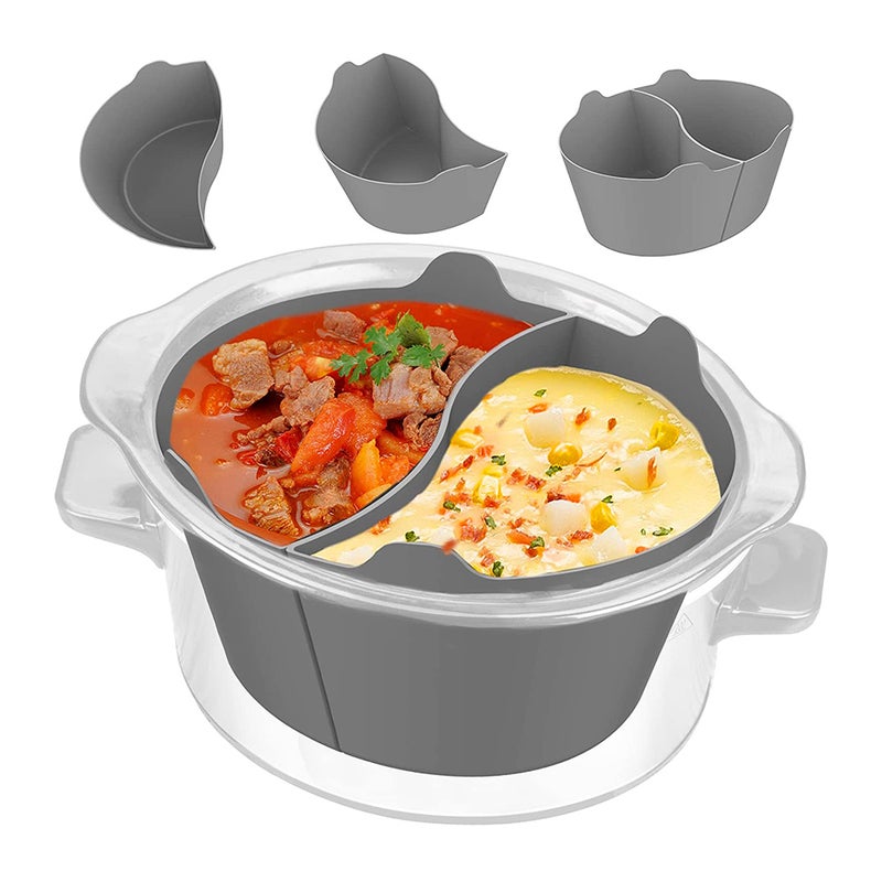 Large Size Crock Pot Liners Divider Insert Reusable Silicone