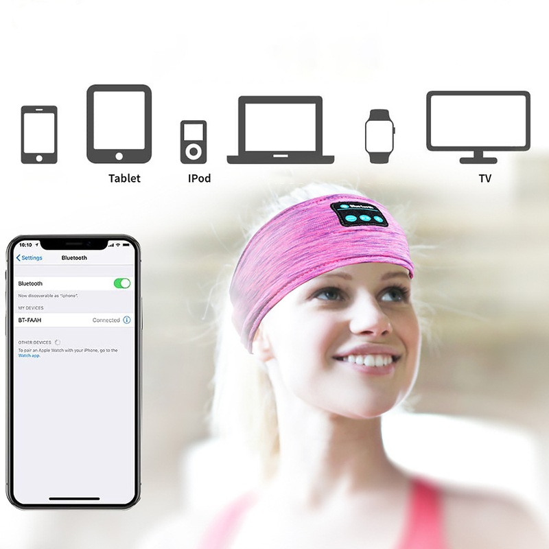 Buy Music Sleeping Mask Headphones Wireless Bluetooth Sports Headband