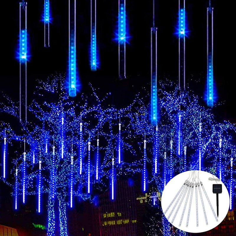 Buy Solar Outdoor LED Meteor Shower String Light for Xmas Tree Wedding ...