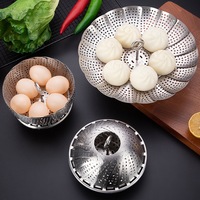 Stainless Steel Changeable Retractable Folding Steamer Tray Steaming Rack
