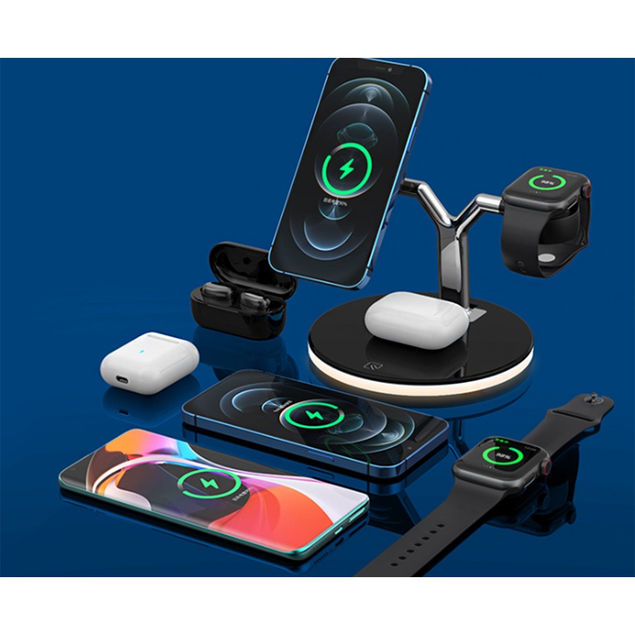 Three in one Magnet Fast Wireless Charger For iPhone12,Apple Watch