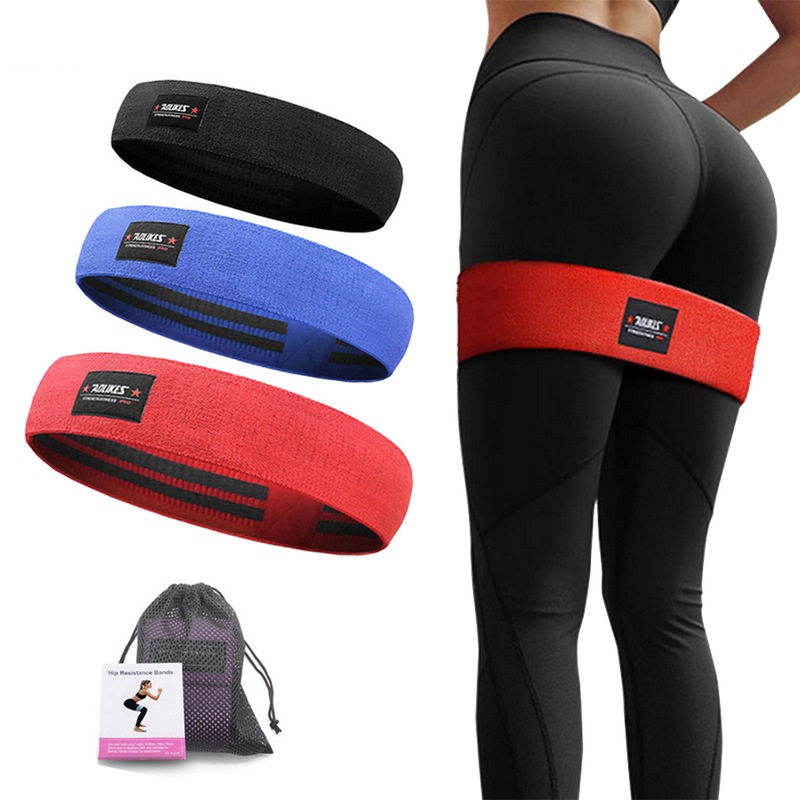 Three set Unisex Booty Band Hip Circle Loop Resistance Band Fitness