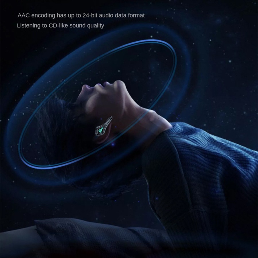 TWS Bluetooth Earphones 5.2 Wireless Headphones Wireless Binaural Gaming Headset