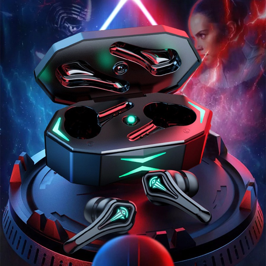 TWS Bluetooth Earphones 5.2 Wireless Headphones Wireless Binaural Gaming Headset