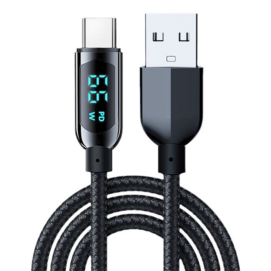 USB Type C Cable For Huawei Xiaomi Samsung Super Charge 66W Fast Charging