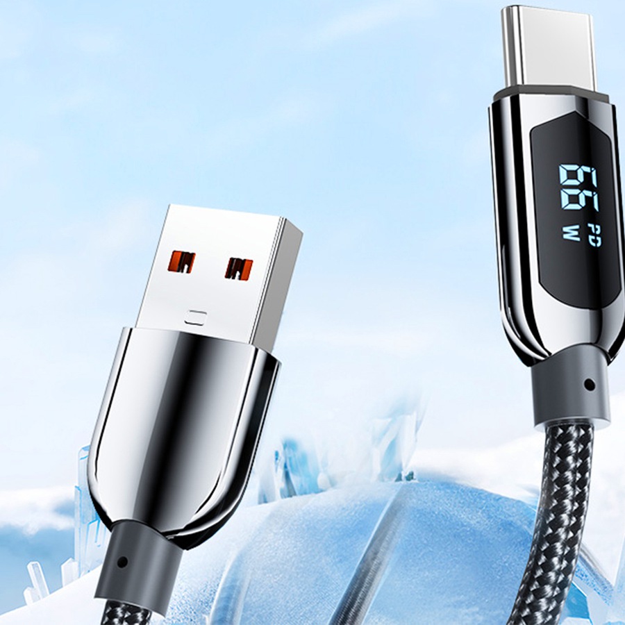 USB Type C Cable For Huawei Xiaomi Samsung Super Charge 66W Fast Charging