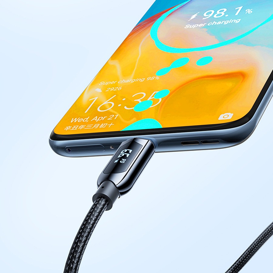 USB Type C Cable For Huawei Xiaomi Samsung Super Charge 66W Fast Charging