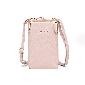 Women Large Capacity Mobile Wallet Phone Bag with Shoulder Strap