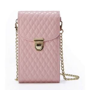 Women's Crossbody Shoulder Handbag Phone Bag Luxury Quilted PU Leather Wallet
