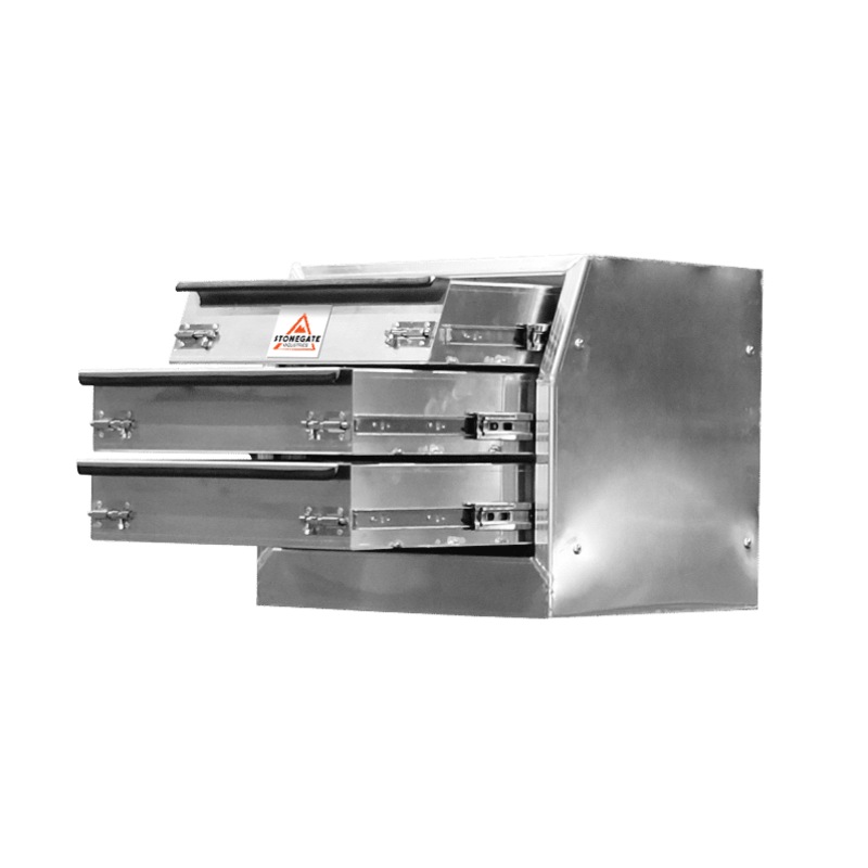 Buy CD1 Aluminium UTE Canopy 3 Drawers Toolbox SlideOut Drawers 600mm
