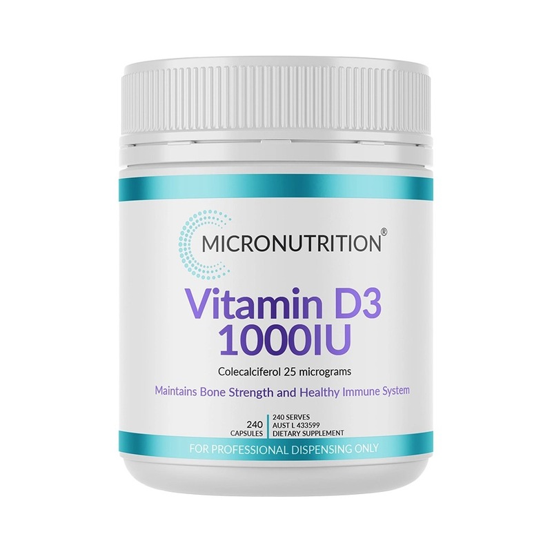 Buy Micronutrition Vitamin D3 1000IU - Colecalciferol (Vitamin D3 ...