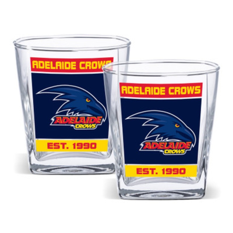 Buy Adelaide Crows AFL 2 Pack Spirit Glasses MyDeal