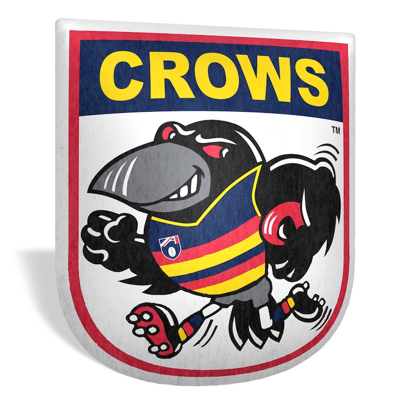 Buy Adelaide Crows Retro Mascot Shaped Cushion - MyDeal