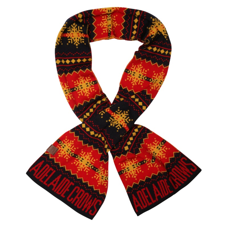 Buy Adelaide Crows Snowflake Scarf Premium Merino Wool MyDeal