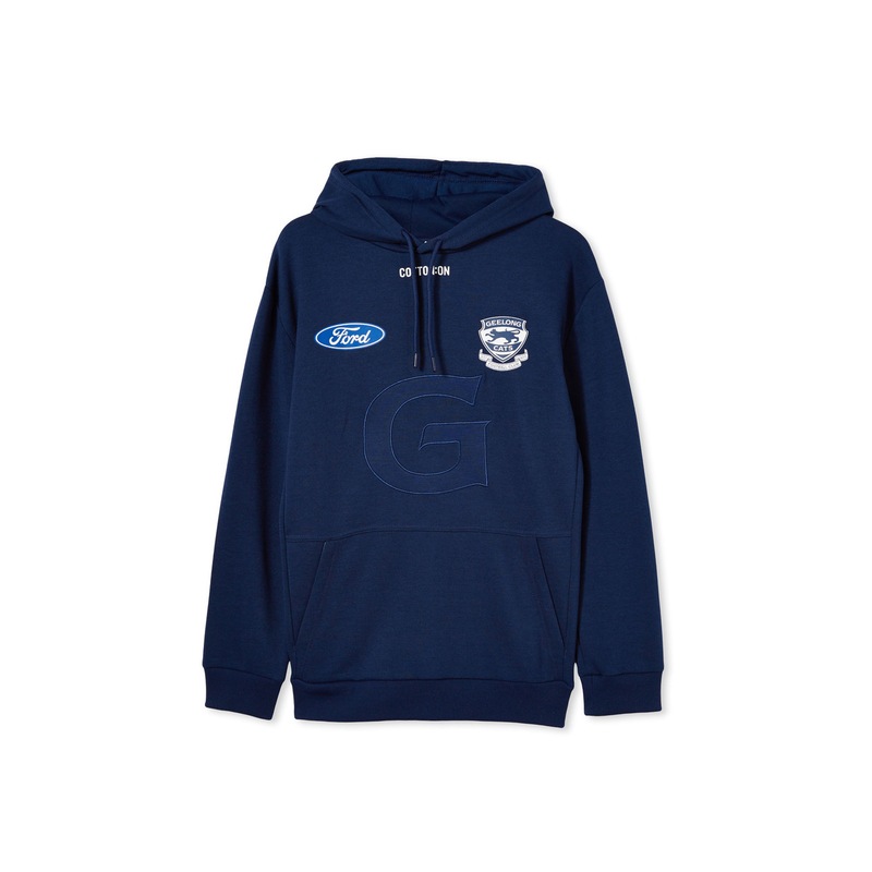 Buy Geelong Football Club 2022 Tech Fleece Pullover Womens NAVY