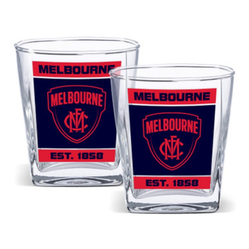 Buy Melbourne Demons AFL 2 Pack Spirit Glasses MyDeal