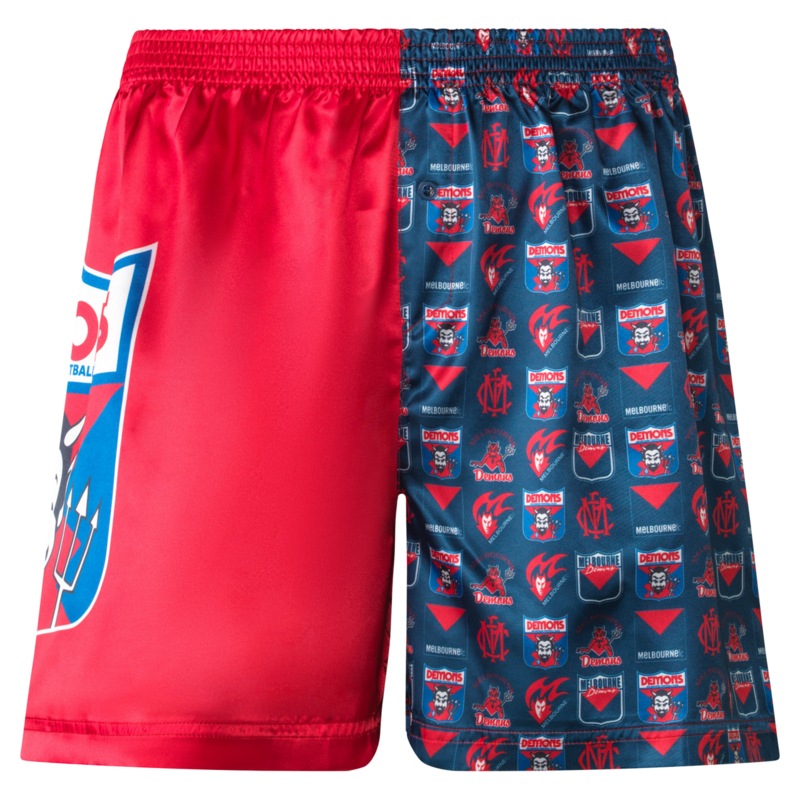 Buy Melbourne Demons AFL Mens Satin Boxer Shorts MyDeal