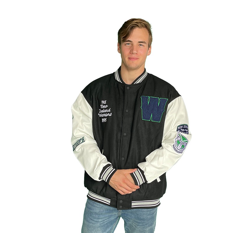 Buy New Zealand Warriors NRL Adult Club Varsity Jacket MyDeal