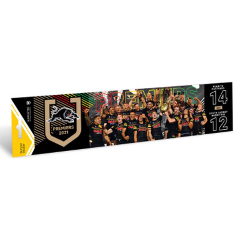Buy Penrith Panthers 2021 Premiership Bumper Sticker MyDeal