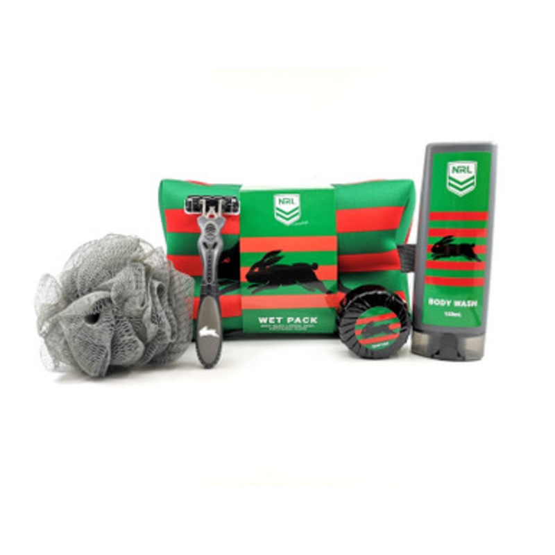 Buy South Sydney Rabbitohs Official NRL Toiletry Bag Gift Set MyDeal