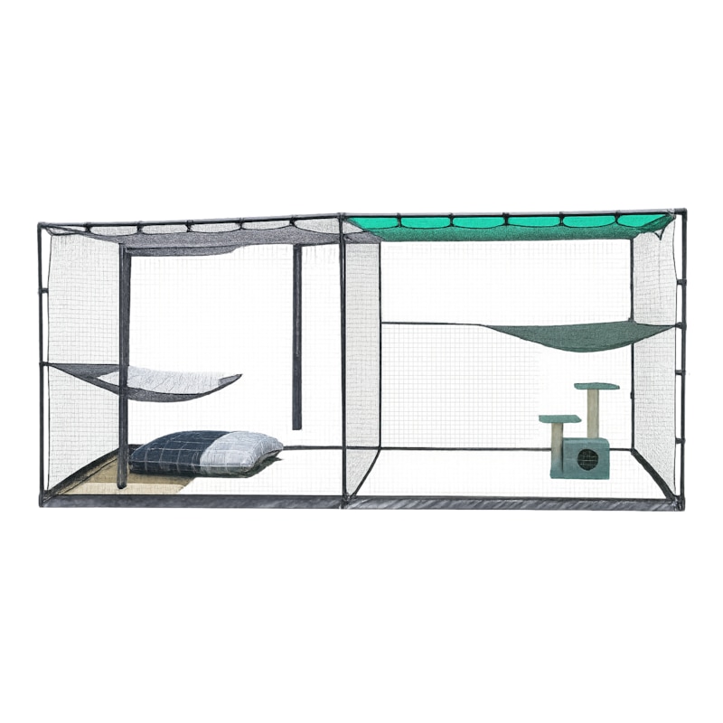 Catnet Buy 3.6m Outdoor / Indoor Portable Cat Net Enclosure - MyDeal