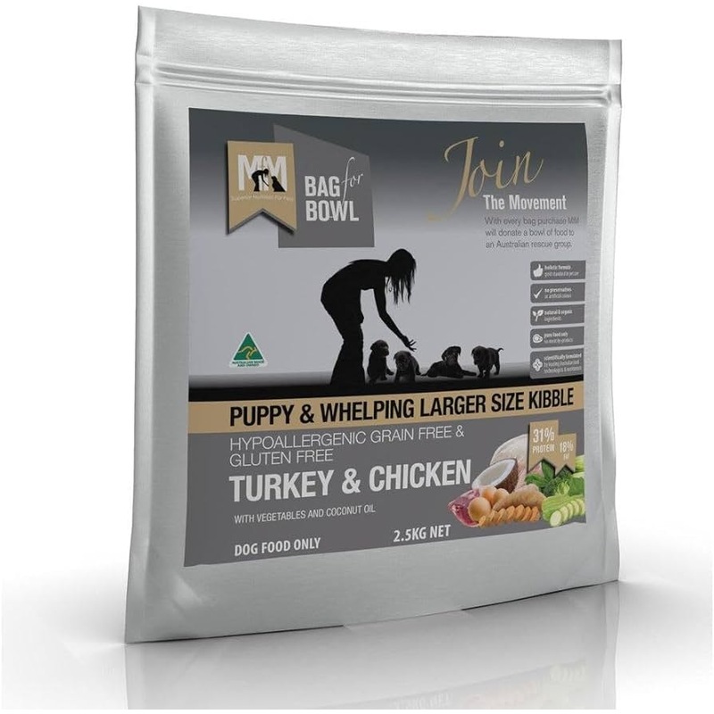 Buy Meals For Mutts Puppy Grain Free Turkey And Chicken Dry Dog Food 2.5kg MyDeal