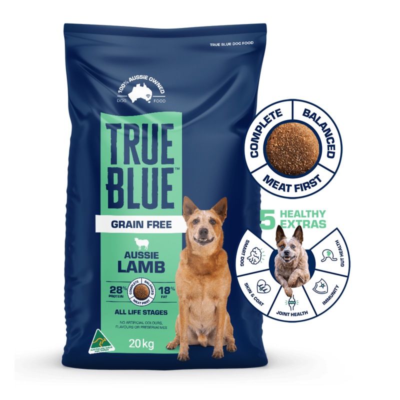 Buy True Blue Grain Free Lamb Dry Dog Food 20kg MyDeal