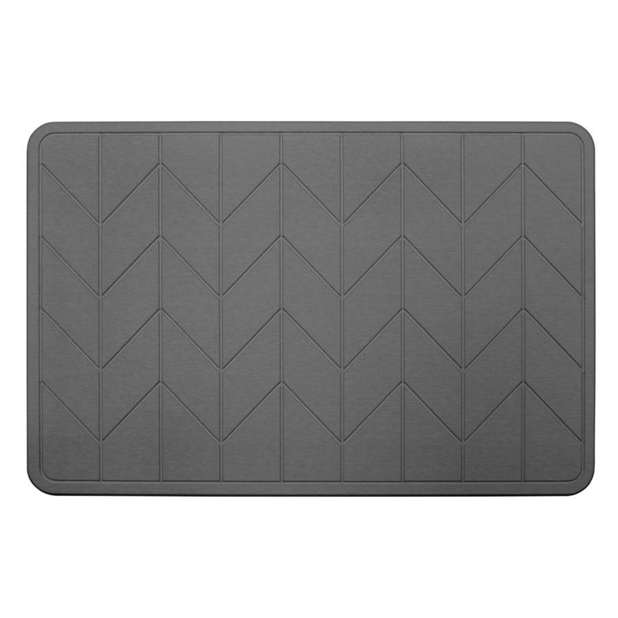 Algodon Dri Stone Bath Mat 39 x 60cm Charcoal