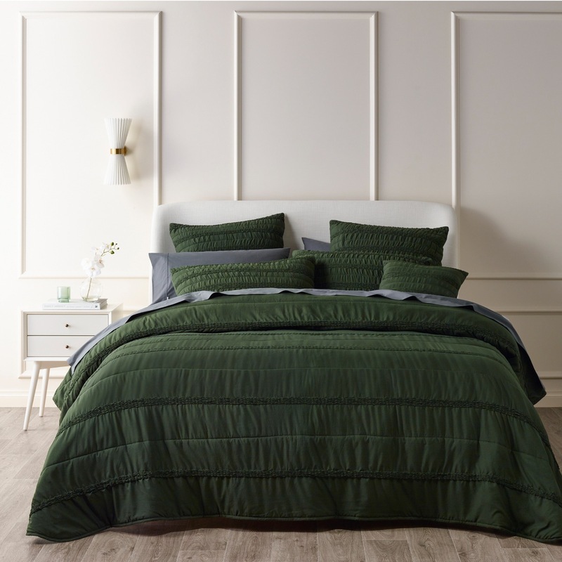 Buy Bianca Vienna Bedspread Set Green MyDeal