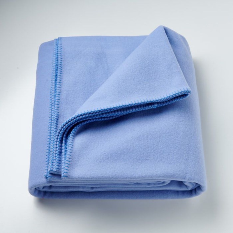Buy Creswick Fine Merino Wool Blanket Light Blue MyDeal