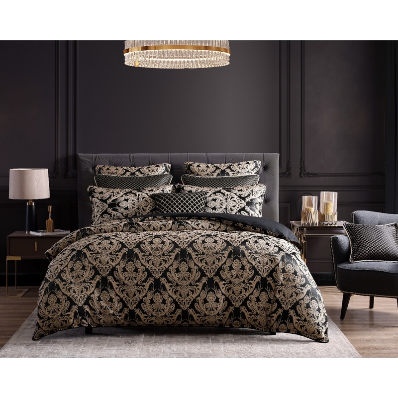 Buy Davinci Vercelli Quilt Cover Set Noir MyDeal