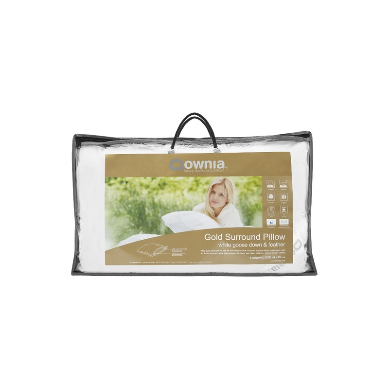Buy Downia GOLD SURROUND White Goose Down & Feather Pillow MyDeal
