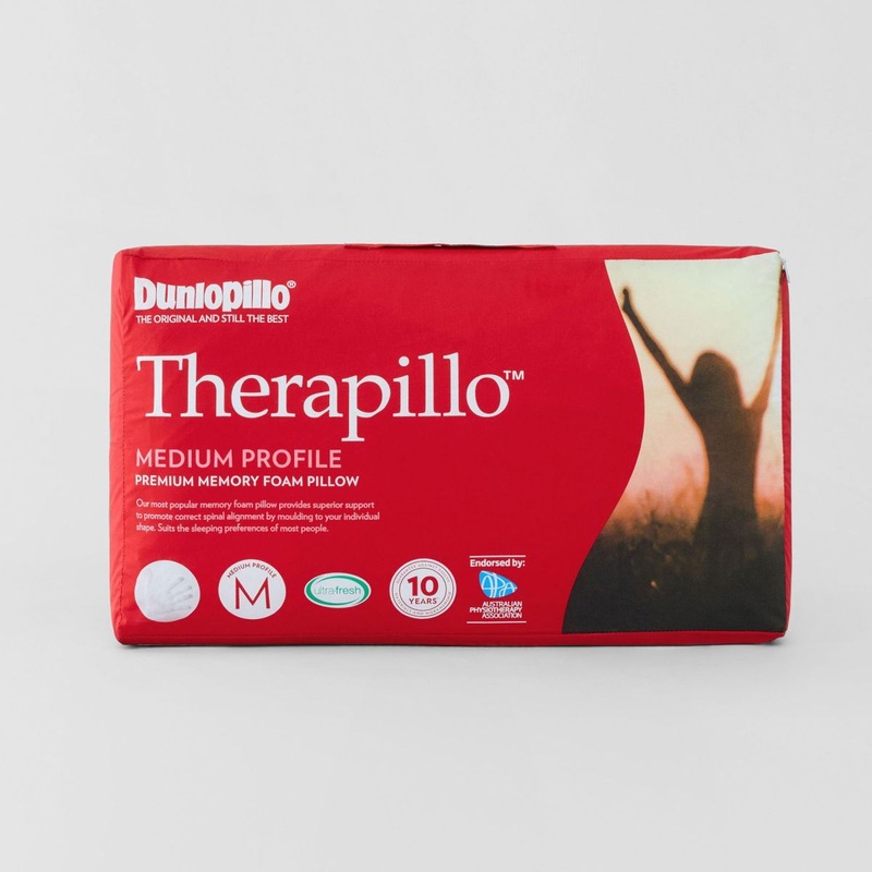 Buy Dunlopillo Therapillo Medium Profile Memory Foam Pillow MyDeal