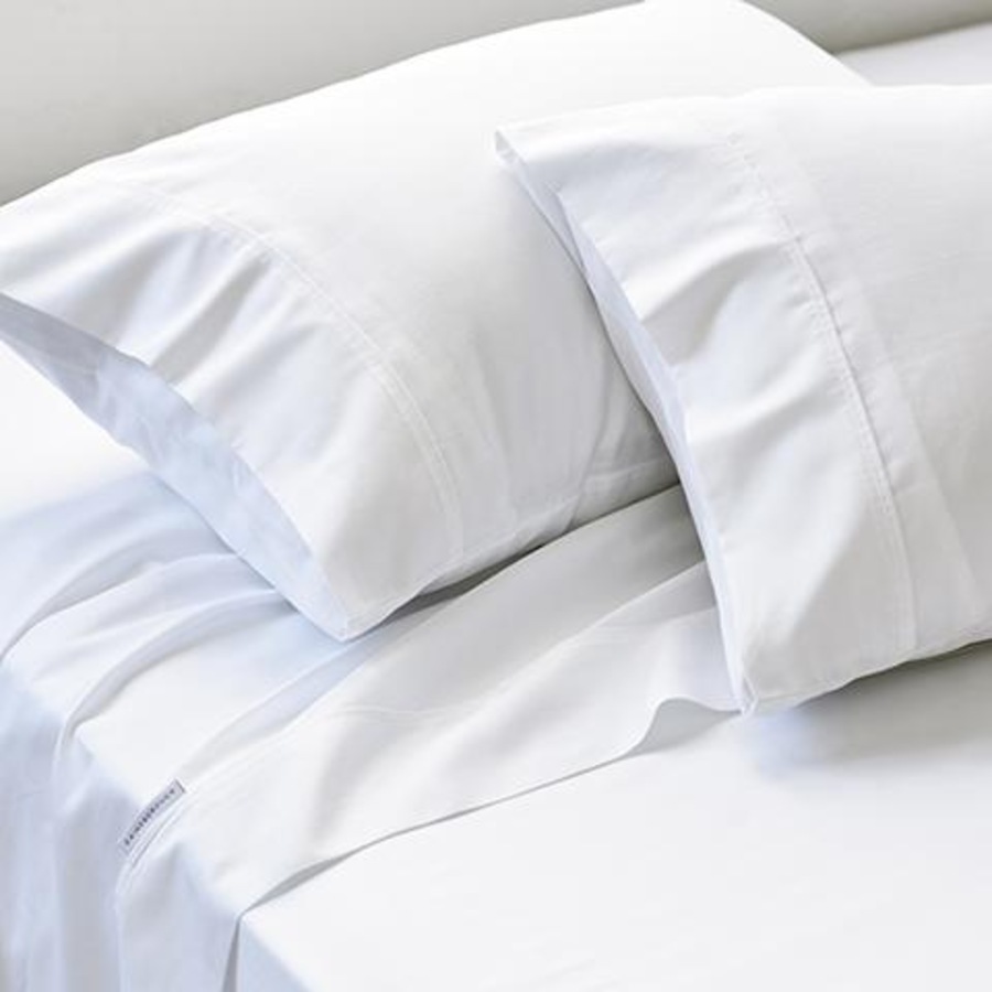 Gainsborough 800TC Cotton Sateen Sheet Set White Queen