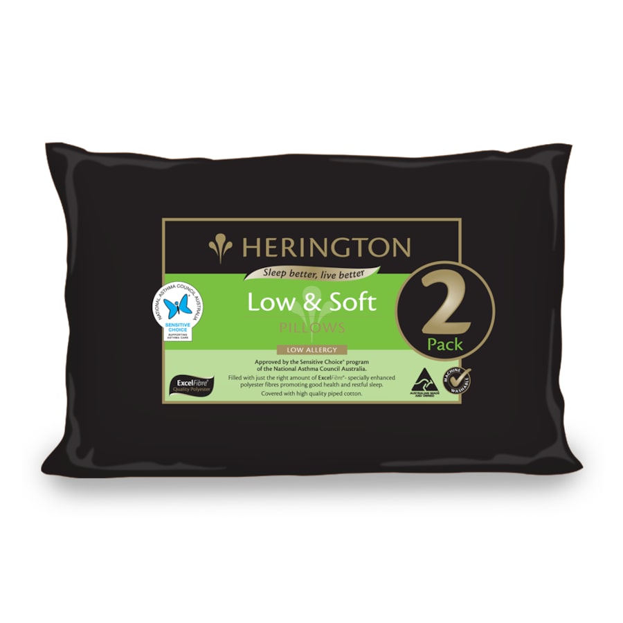 Herington 2 Pack Low & Soft Pillows