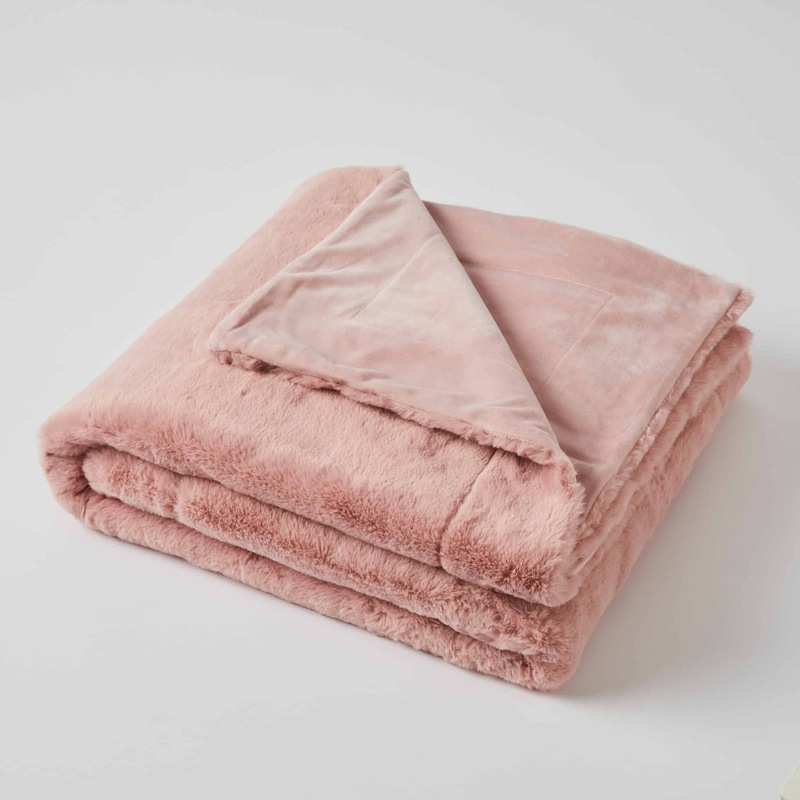 Buy Inner Spirit Faux Super Soft Throw Fur Rug Pink MyDeal