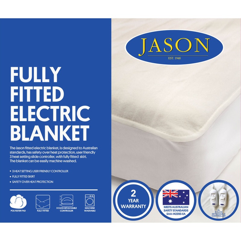 Buy Jason Fully Fitted Washable Electric Blanket MyDeal