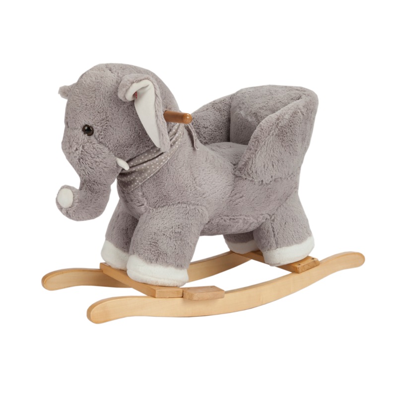 Buy Jiggle & Giggle Baby Rocker Plush Stuffed Elephant with Chair - MyDeal