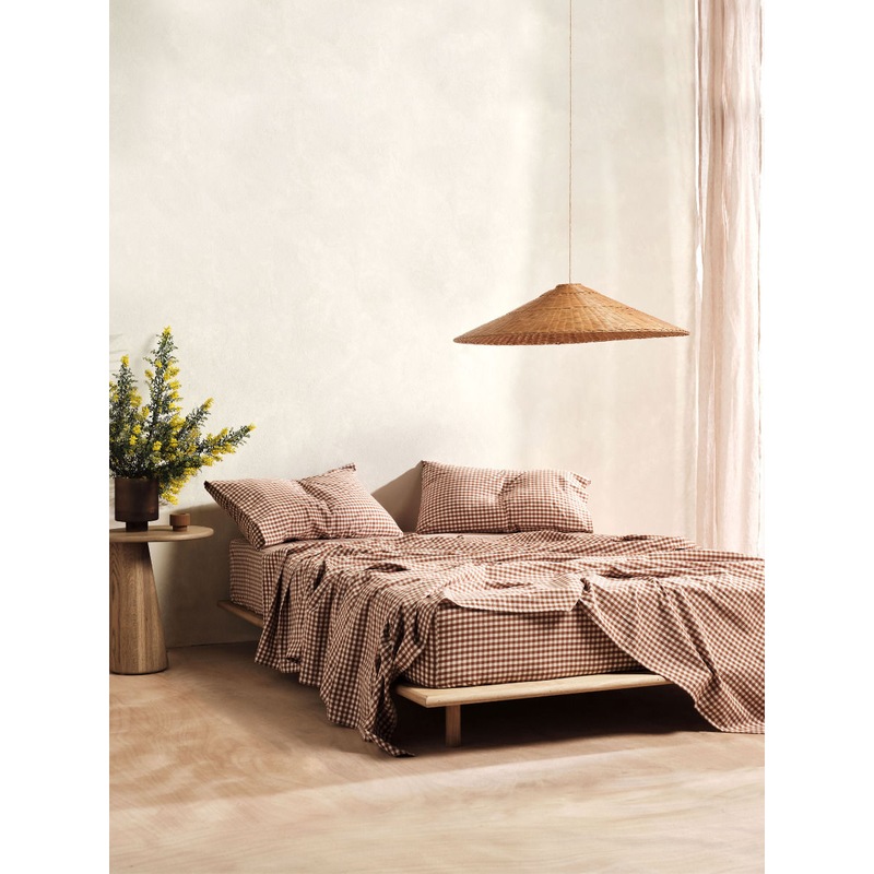 Buy Linen House Springsteen Sheet Set Cinnamon MyDeal