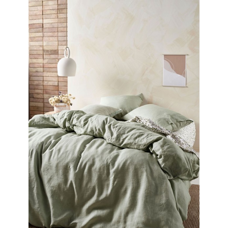Buy Linen House Wasabi Linen Quilt Cover Set MyDeal