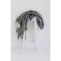 Masterweave Windermere Alpaca Knee Wrap Throw Blanket - Granite