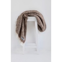 Masterweave Windermere Alpaca Knee Wrap Throw Blanket - Pumice