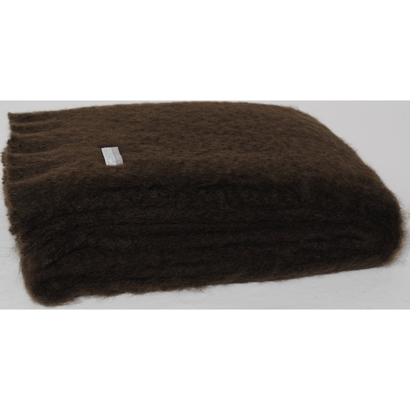 Buy Masterweave Windermere Mohair Throw Rug Blanket Chocolate MyDeal