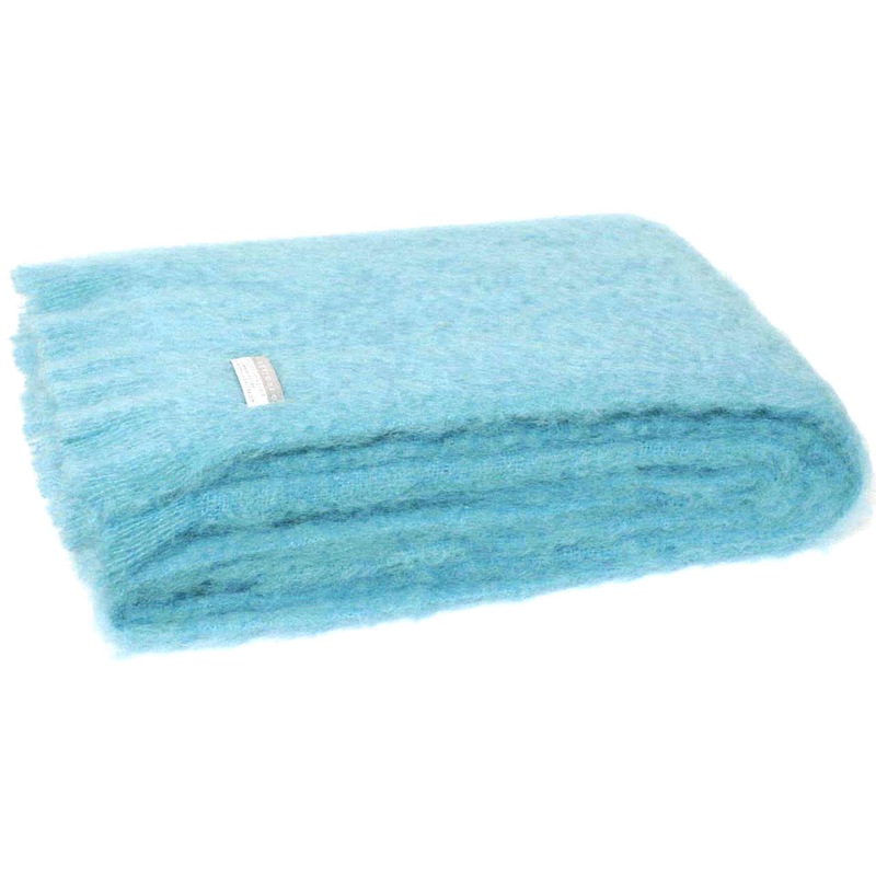 Buy Masterweave Windermere Mohair Throw Rug Sea Spray MyDeal