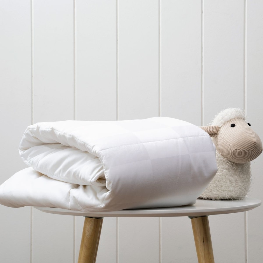 Onkaparinga Australian Made Australian Wool Cot Size Quilt 250gsm