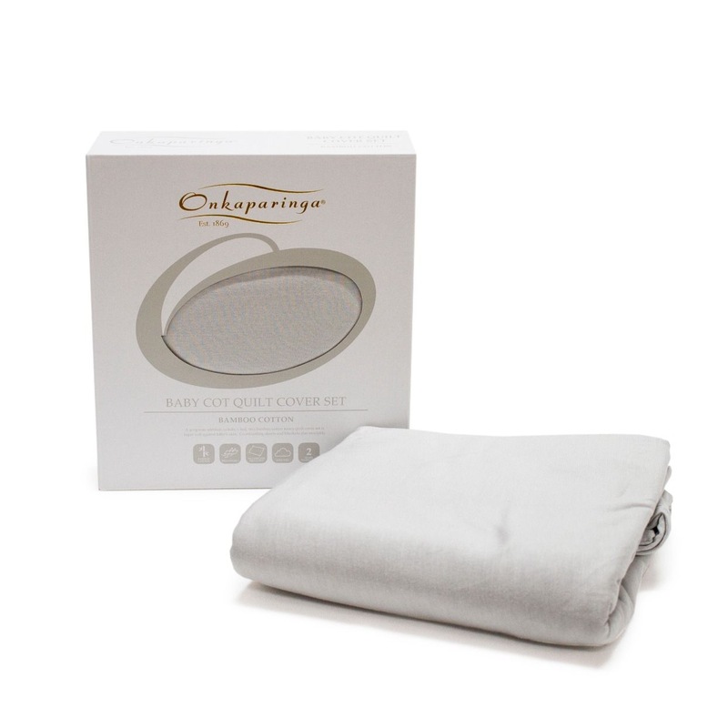 Buy Onkaparinga Bamboo Cotton Jersey Quilt Cover Set Cot MyDeal