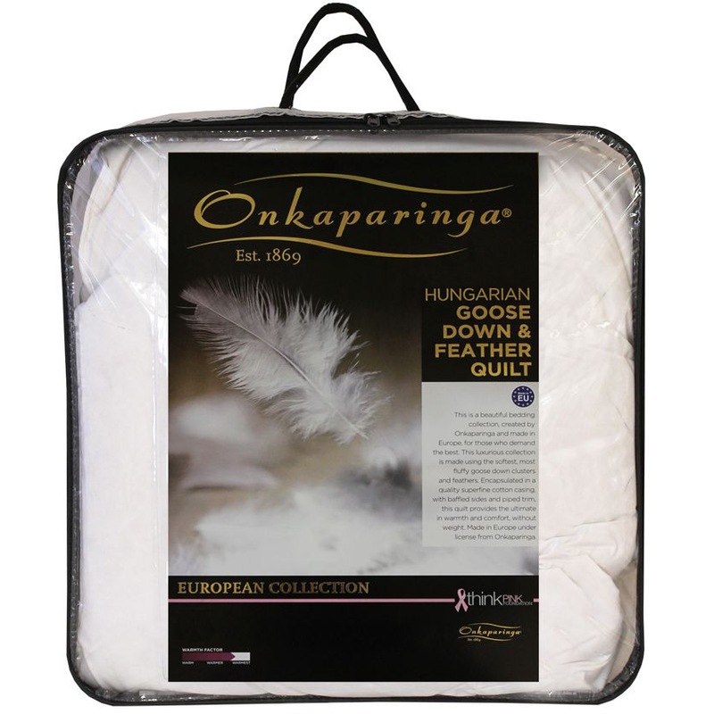 Buy Onkaparinga Hungarian 50/50 Hungarian Goose Down & Feather Quilt