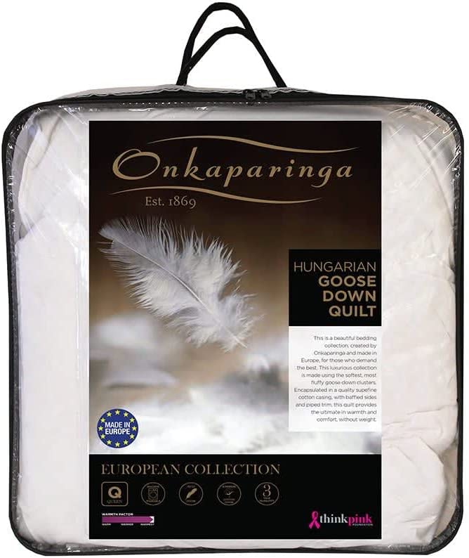 Onkaparinga goose down & feather king bed outlet quilt