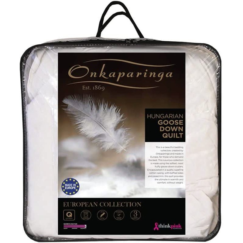 Buy Onkaparinga Hungarian 85/15 Hungarian Goose Down Quilt MyDeal